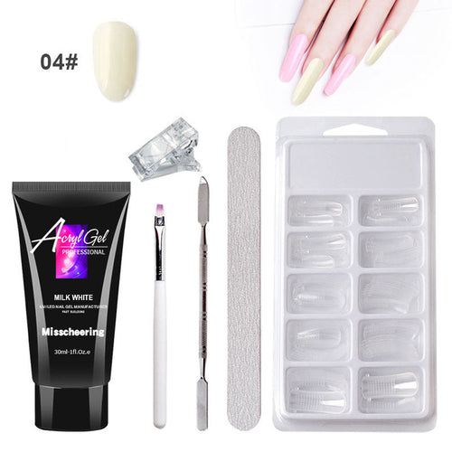 Painless Extension Gel Nail Art Without Paper Holder Quick Model