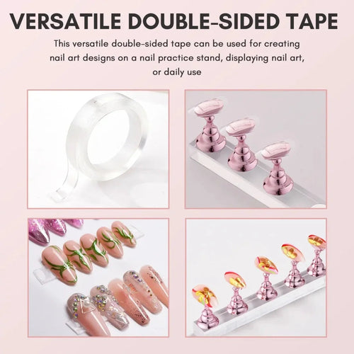 5pcs Nail Holder False Nail Tip Practice Stand Crystal Base Magnetic H