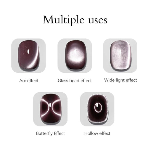 3-In-1 Aperture Shape Cat Eye Nail Art Magnet Tool Black Hole Nail Mag