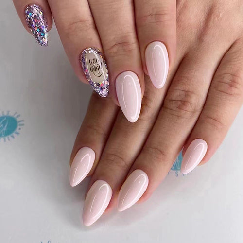 Koyu Bordo Badem Press-On Nails