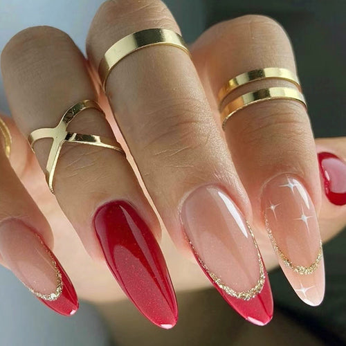 Koyu Kahve Kare Press-On Nails