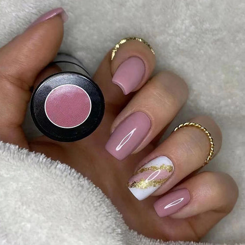 Obsidyen Siyah Badem Press-On Nails