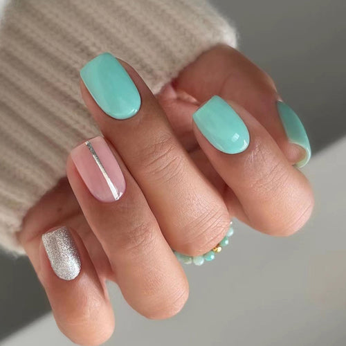 Mürdüm Oval Press-On Nails